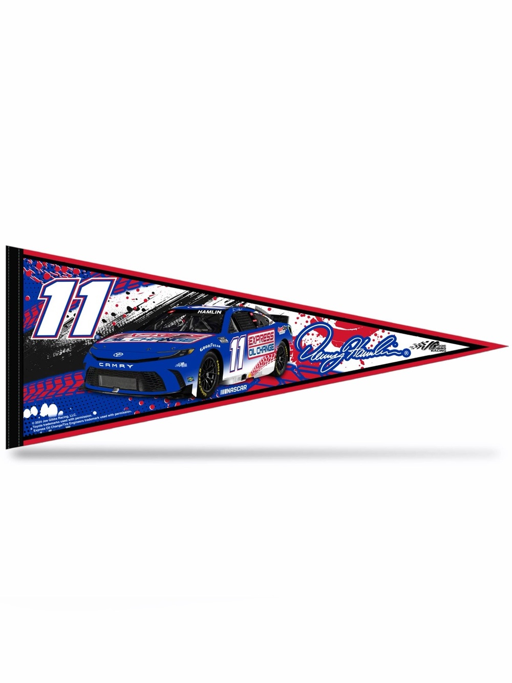 Denny Hamlin #11 NASCAR Pennant 12”x30”
